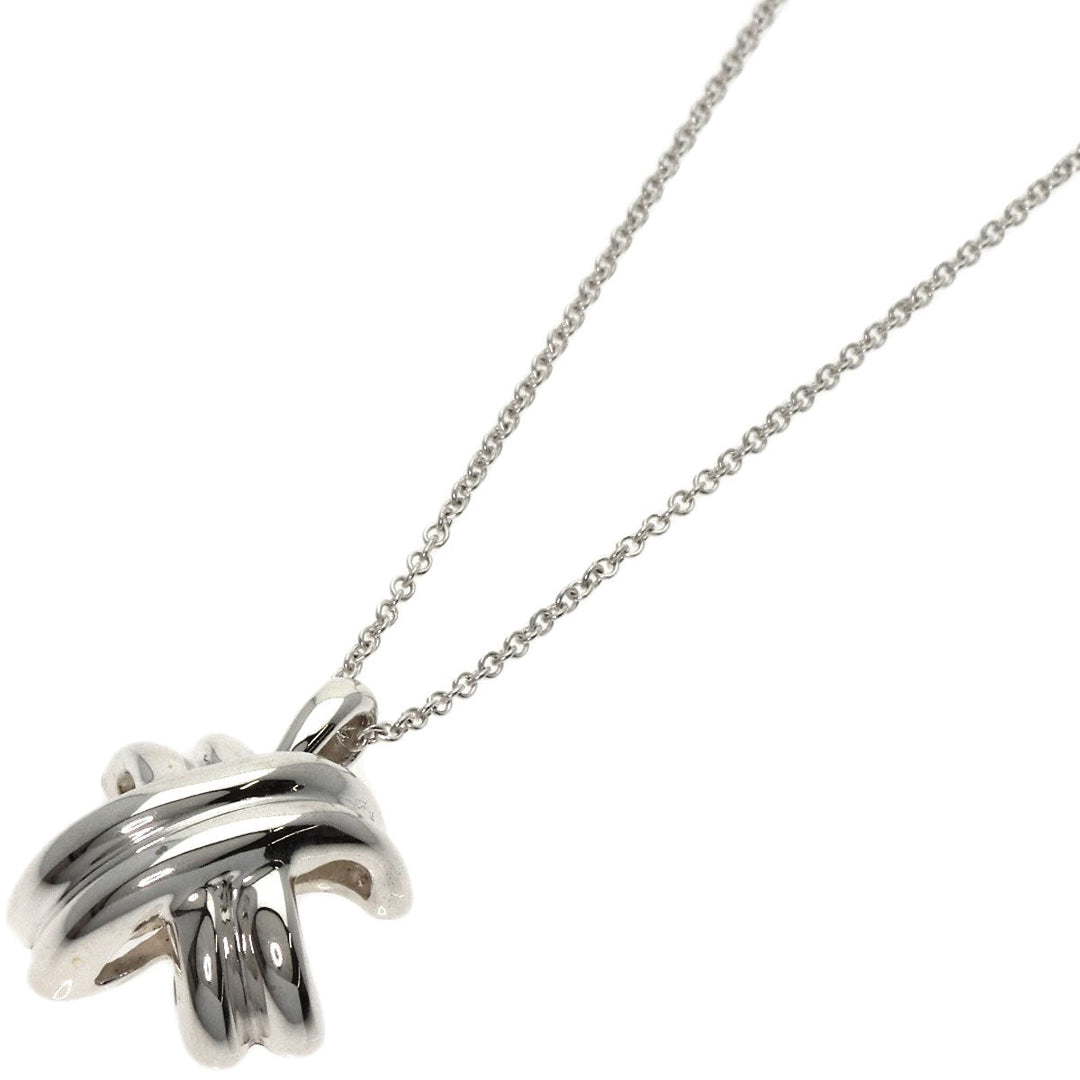 TIFFANY&Co. Necklace SV Silver Signature Women Used Authentic