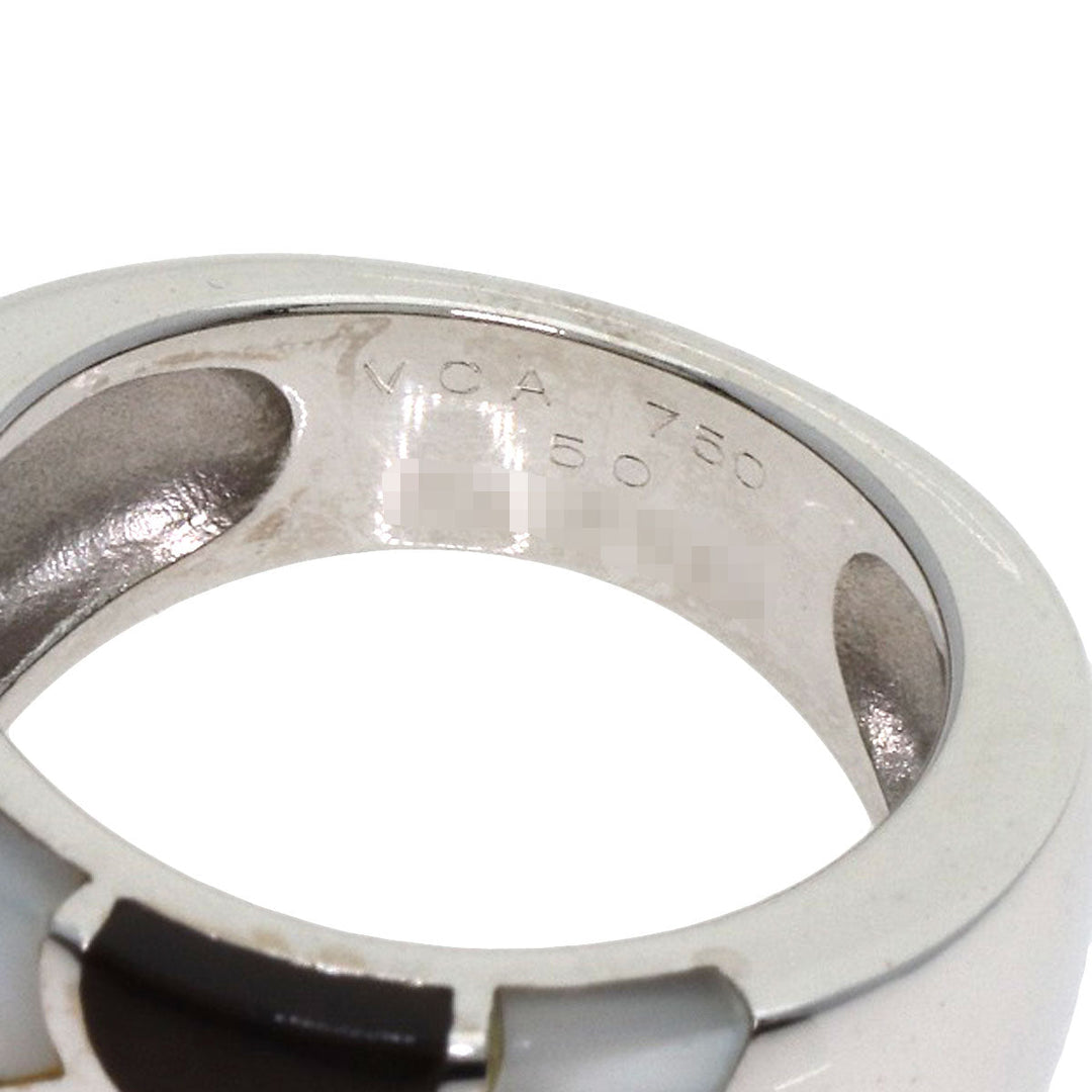 Van Cleef & Arpels Ring K18WG Silver Marketry #50