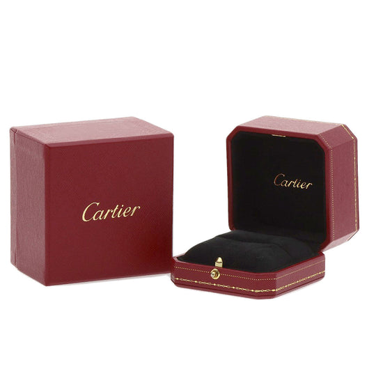 CARTIER Ring K18WG Silver Mini love ring pave diamond #50