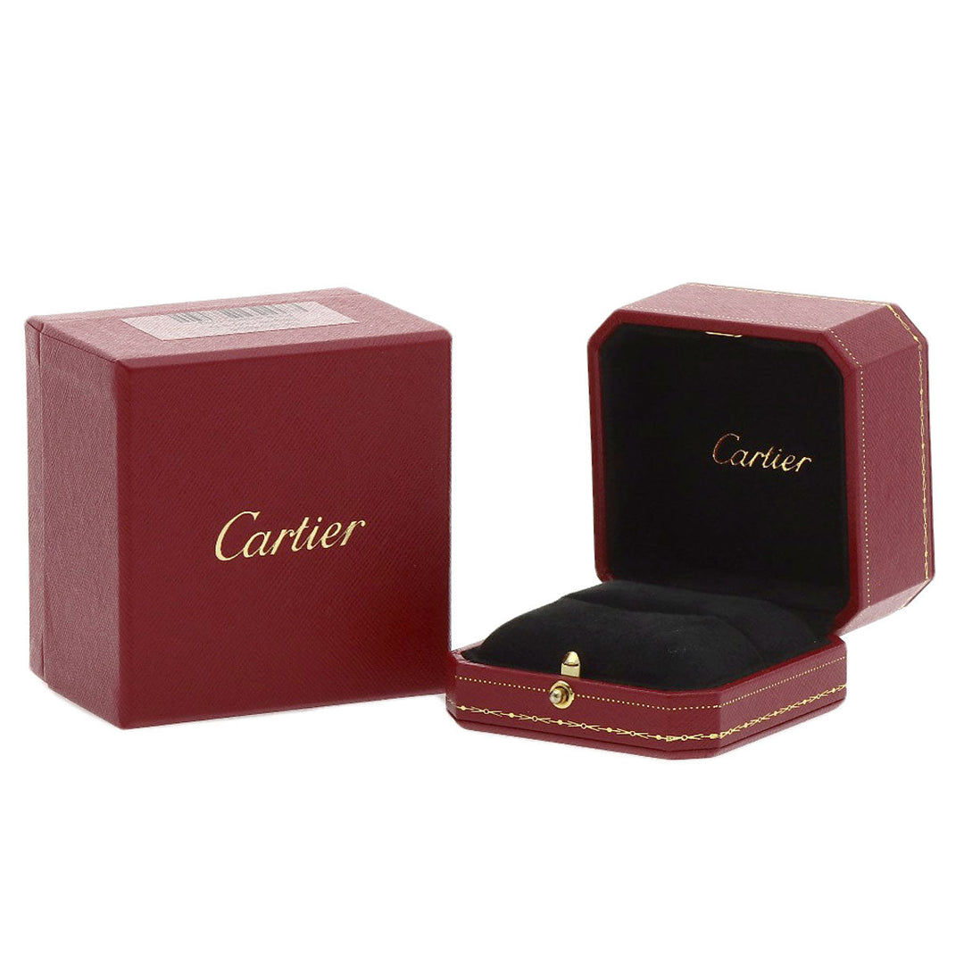 CARTIER Ring K18WG Silver Mini love ring 1P Diamond #58