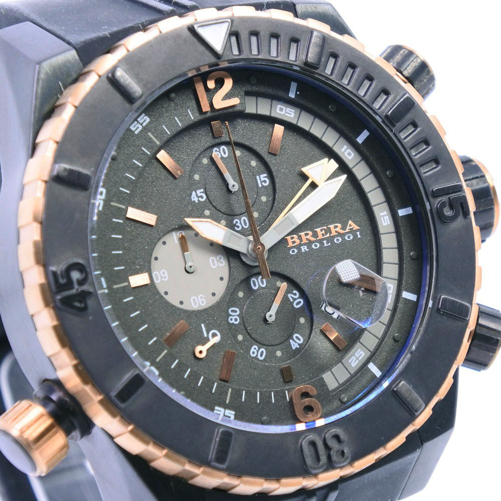 BRERA OROLOGI Watches BRDVC47 Stainless Steel, Rubber black Chronograph mens Used Authentic