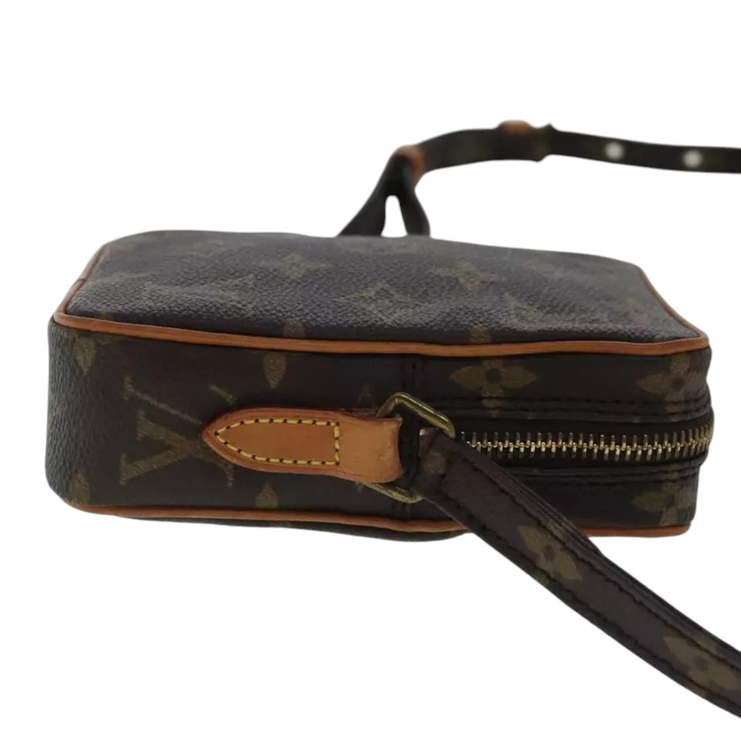 Louis Vuitton Vintage Monogram Mini Danube Shoulder Bag Brown Unisex