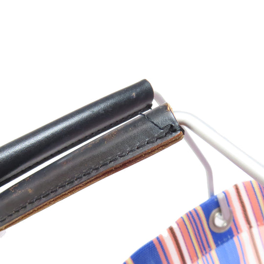 MARNI Handbag Nylon blue Flower cafe Women Used Authentic