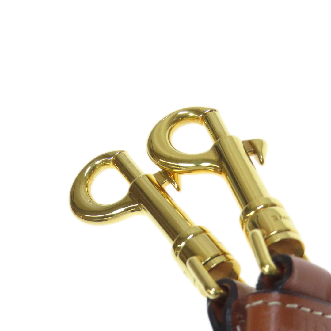 CELINE Tote Bag PVC Brown Triomphe 2WAY Women Used Authentic