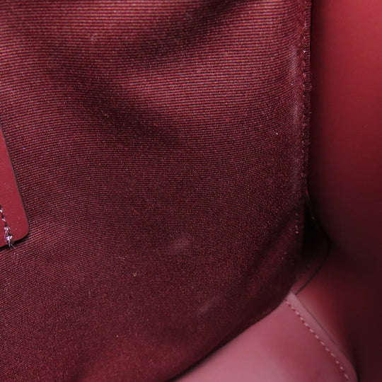 COACH Tote Bag F73277 leather Red logo Women Used Authentic