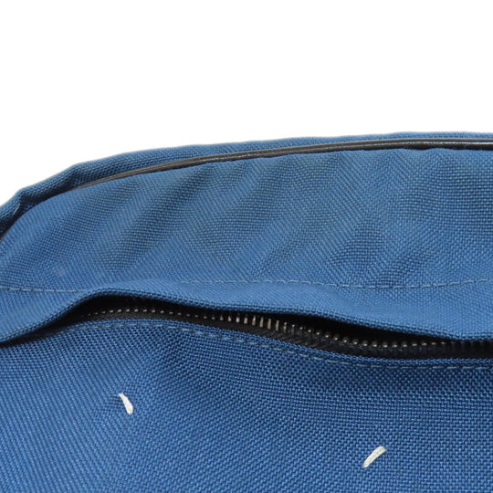 Maison Margiela Shoulder Bag canvas blue logo Women Used Authentic