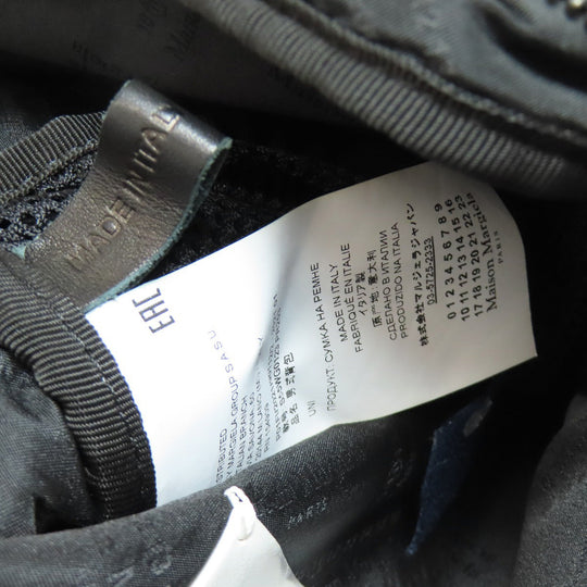 Maison Margiela Shoulder Bag canvas blue logo Women Used Authentic