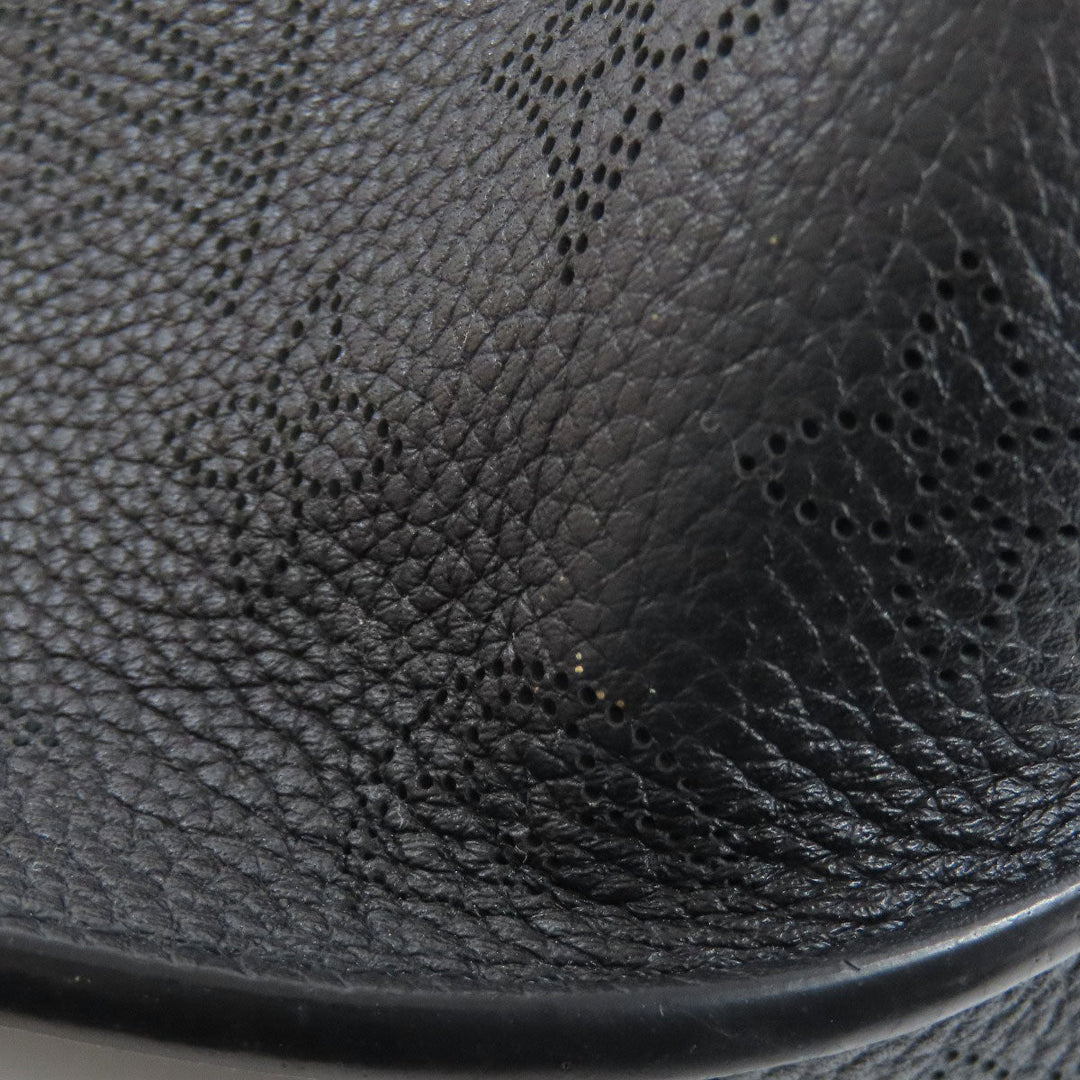 LOUIS VUITTON Tote Bag M54402 Mahina leather black Giroratta Women Used Authentic