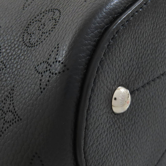 LOUIS VUITTON Tote Bag M54402 Mahina leather black Giroratta Women Used Authentic