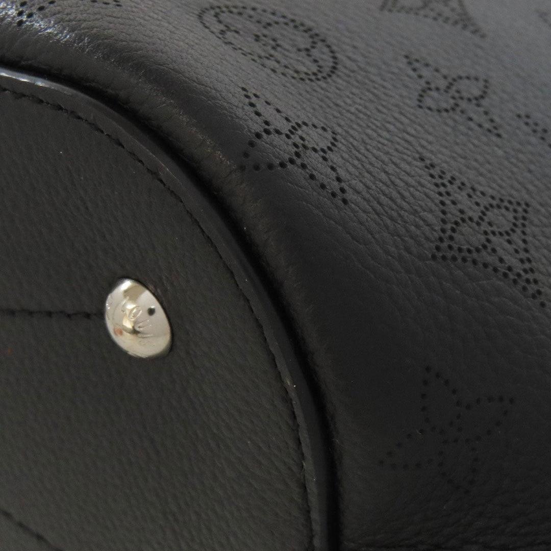 LOUIS VUITTON Tote Bag M54402 Mahina leather black Giroratta Women Used Authentic