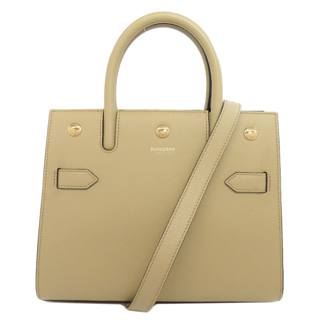 BURBERRY Handbag Calfskin beige 2WAY