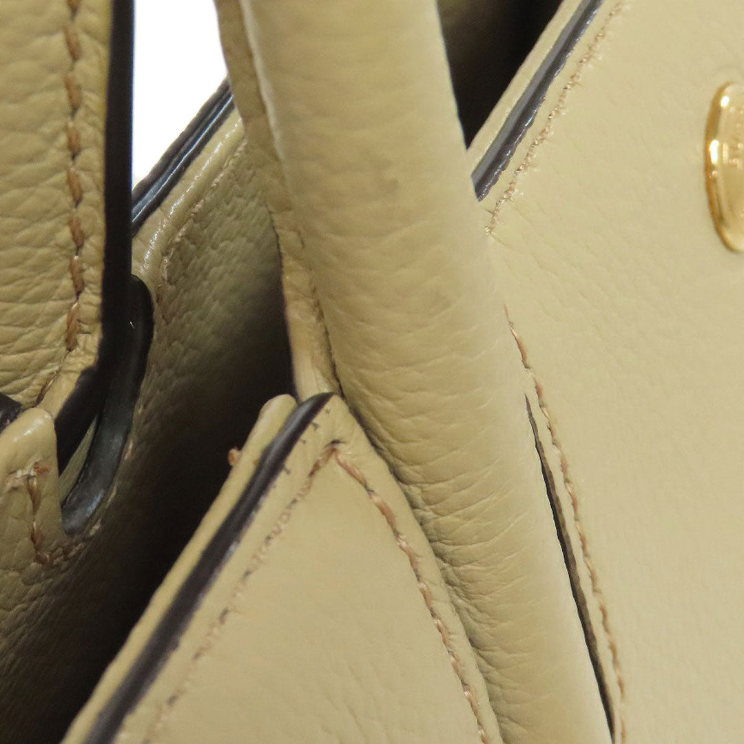 BURBERRY Handbag Calfskin beige 2WAY