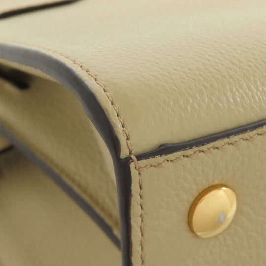 BURBERRY Handbag Calfskin beige 2WAY