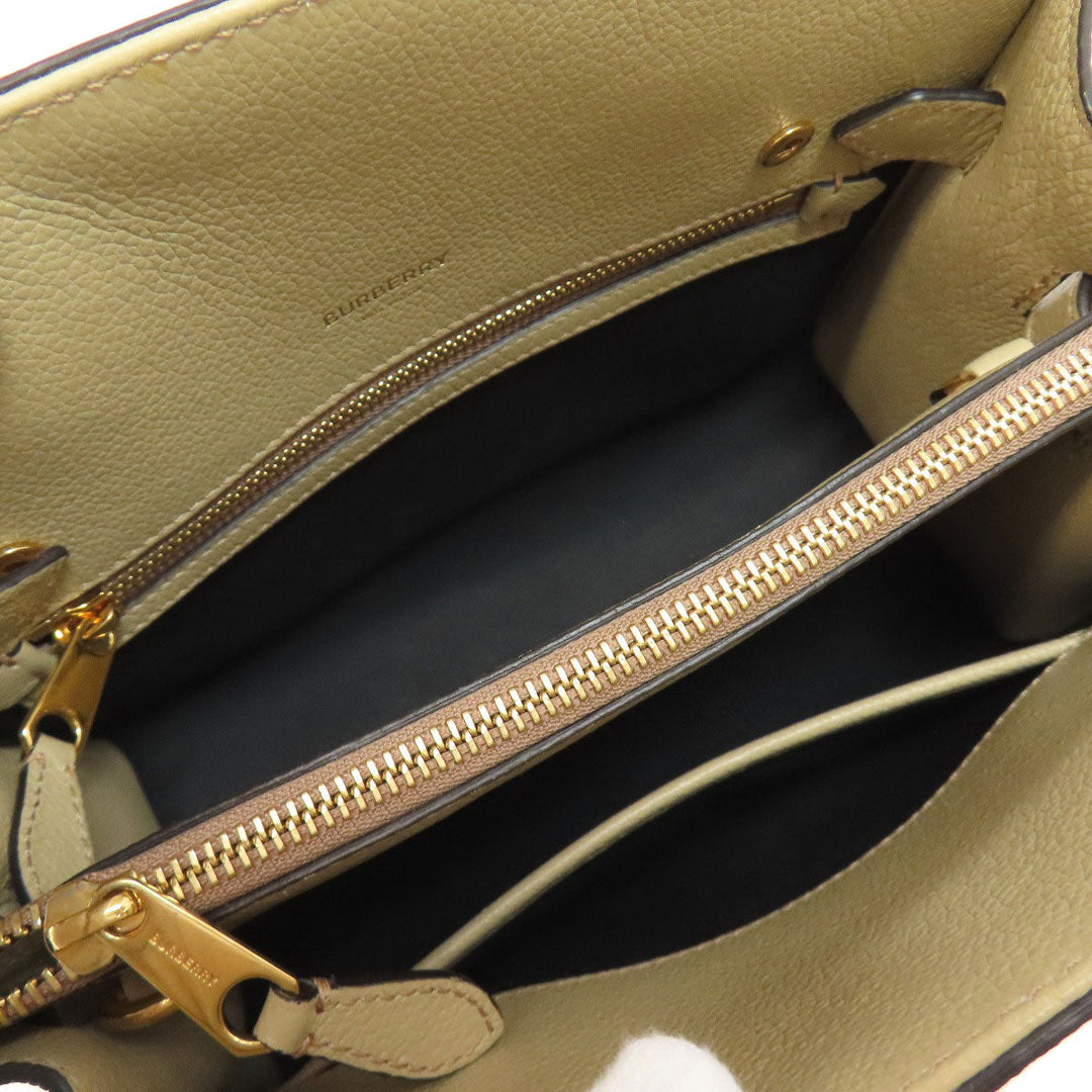 BURBERRY Handbag Calfskin beige 2WAY