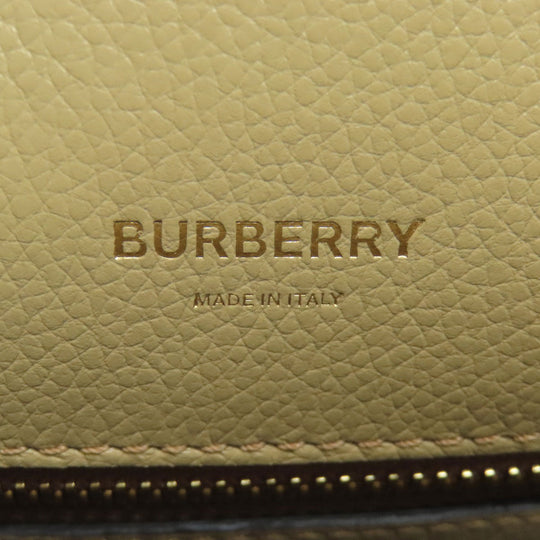 BURBERRY Handbag Calfskin beige 2WAY