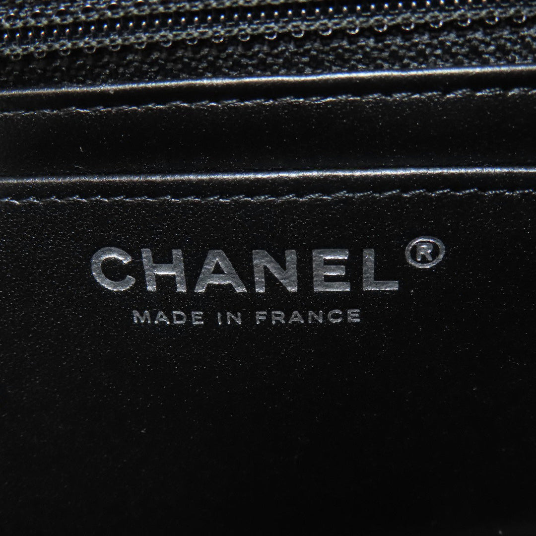 CHANEL Shoulder Bag lambskin black Matelasse SilverMetal Women Used Authentic