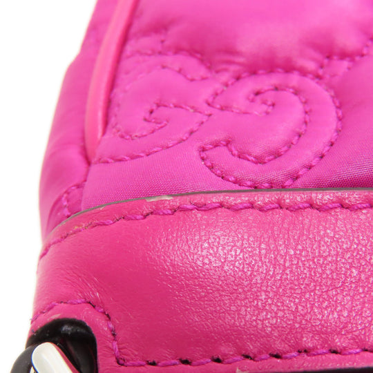 GUCCI Handbag 735049 Nylon pink GG Matelasse 2WAY Women Used Authentic