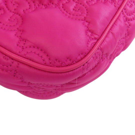 GUCCI Handbag 735049 Nylon pink GG Matelasse 2WAY Women Used Authentic
