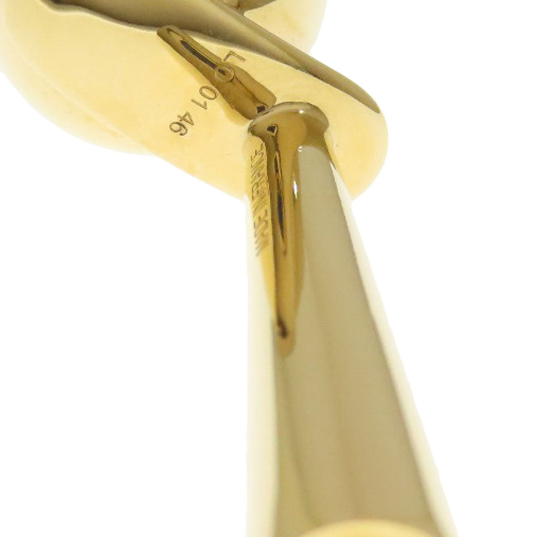 HERMES Pendant top Gold Plated gold Shifure Women Used Authentic