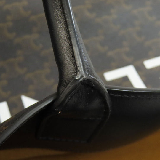 CELINE Tote Bag PVC Brown Vertical Cover Large Triomphe