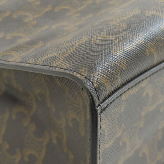 CELINE Tote Bag PVC Brown Vertical Cover Large Triomphe