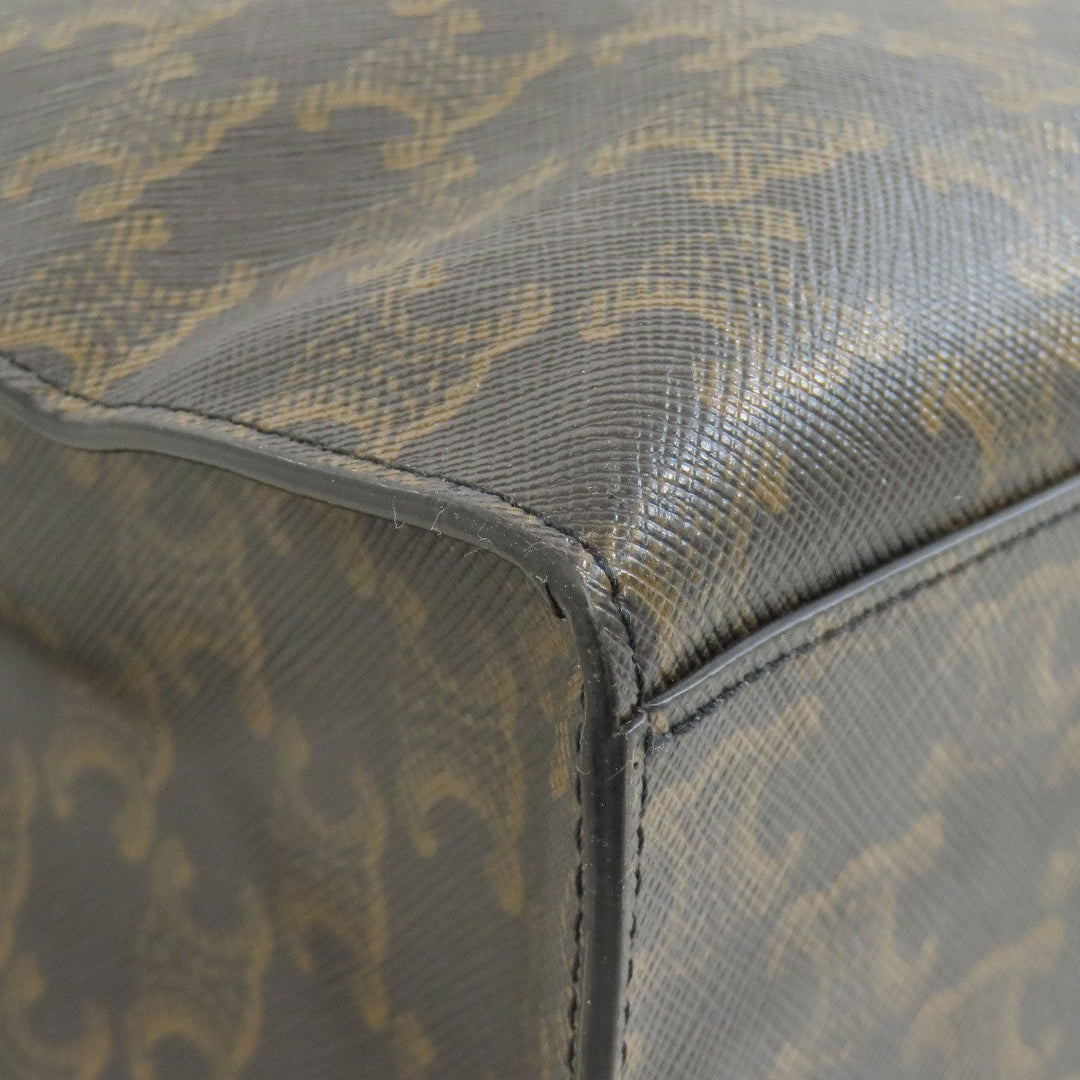 CELINE Tote Bag PVC Brown Vertical Cover Large Triomphe