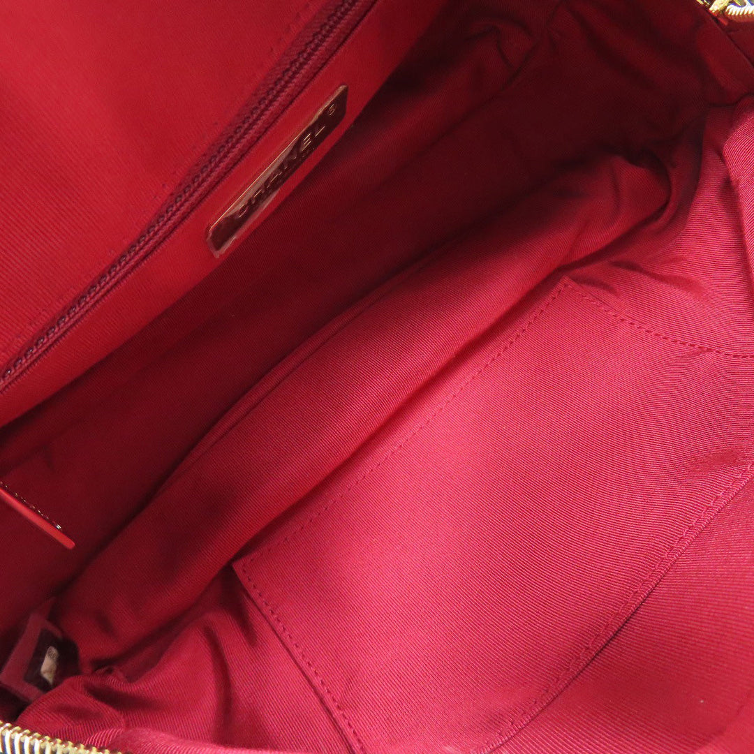 CHANEL Shoulder Bag lambskin black Matelasse Gold Metal Women Used Authentic