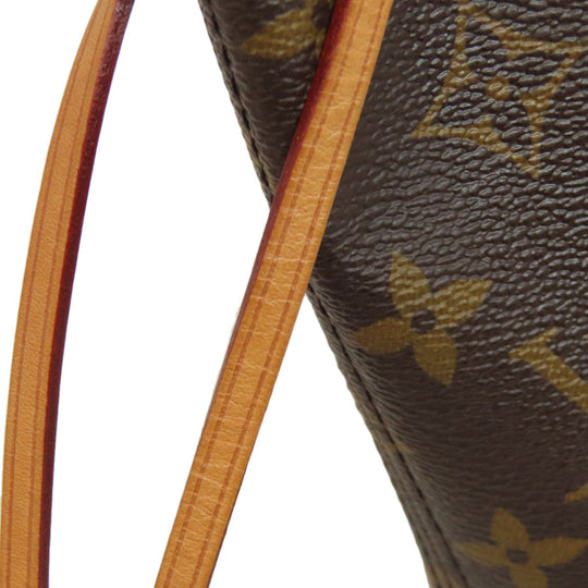 LOUIS VUITTON Tote Bag M41245 Monogram canvas Brown Never full PM Women Used Authentic