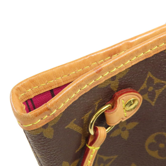 LOUIS VUITTON Tote Bag M41245 Monogram canvas Brown Never full PM Women Used Authentic