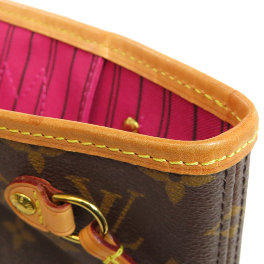 LOUIS VUITTON Tote Bag M41245 Monogram canvas Brown Never full PM Women Used Authentic