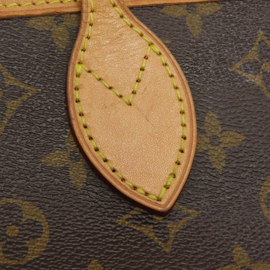 LOUIS VUITTON Tote Bag M41245 Monogram canvas Brown Never full PM Women Used Authentic