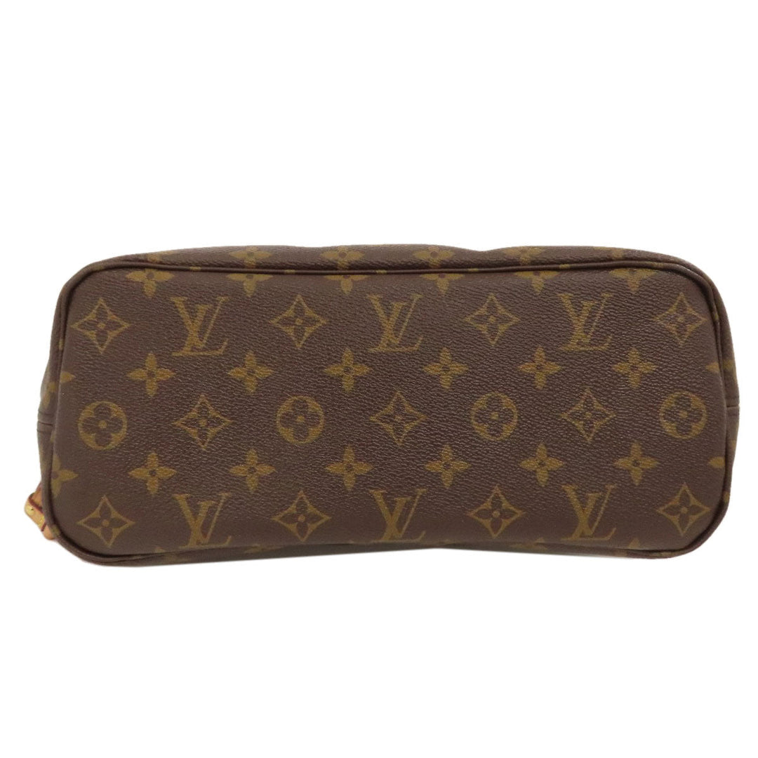 LOUIS VUITTON Tote Bag M41245 Monogram canvas Brown Never full PM Women Used Authentic