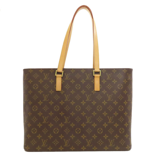 LOUIS VUITTON Tote Bag M51155 Monogram canvas Brown Luco Women Used Authentic