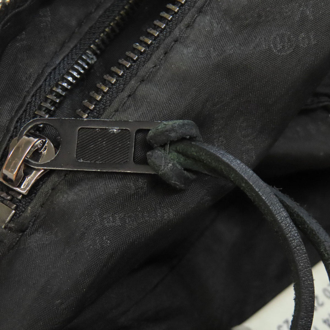 Maison Margiela Sling bag canvas black logo Women Used Authentic