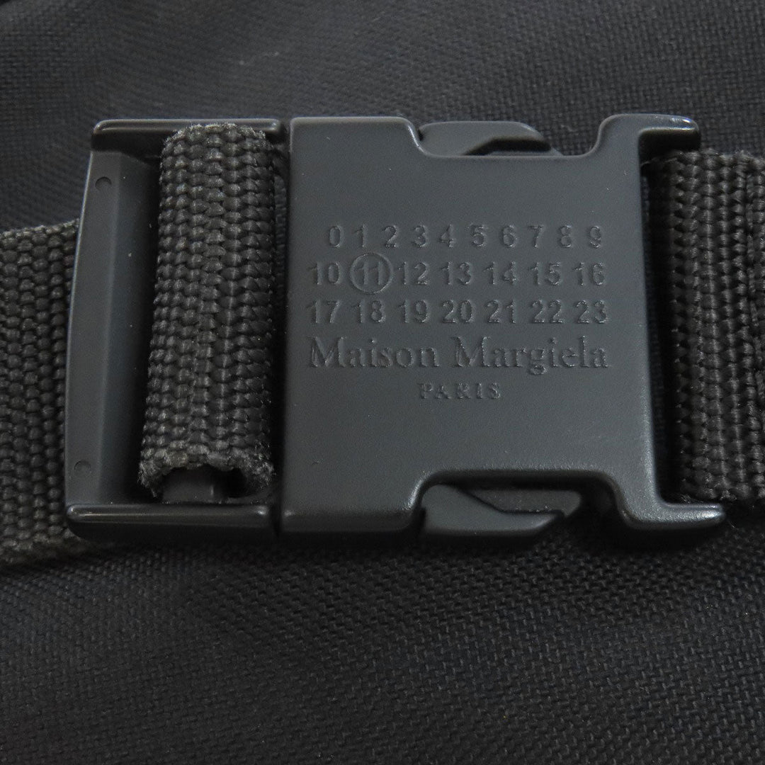 Maison Margiela Sling bag canvas black logo Women Used Authentic