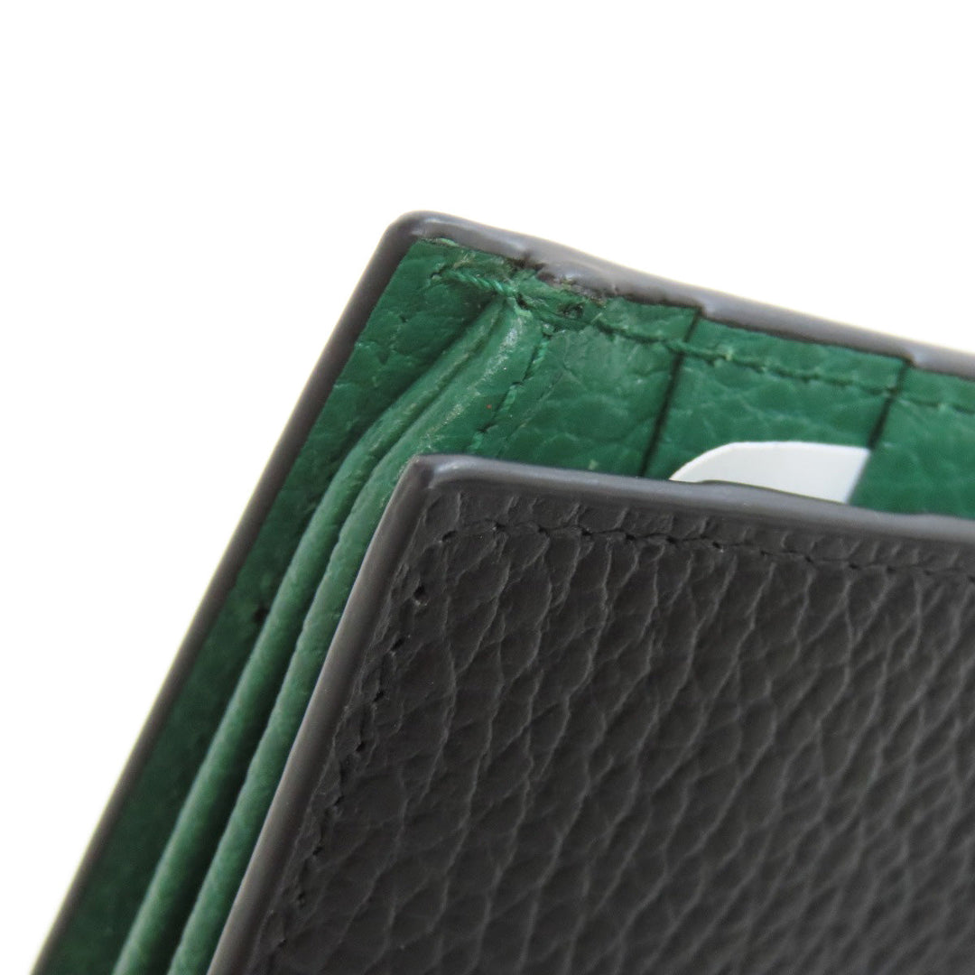 GUCCI Long Wallet Purse 610467 leather black Interlocking G outlet mens Used Authentic