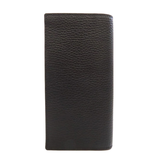 GUCCI Long Wallet Purse 610467 leather black Interlocking G outlet mens Used Authentic