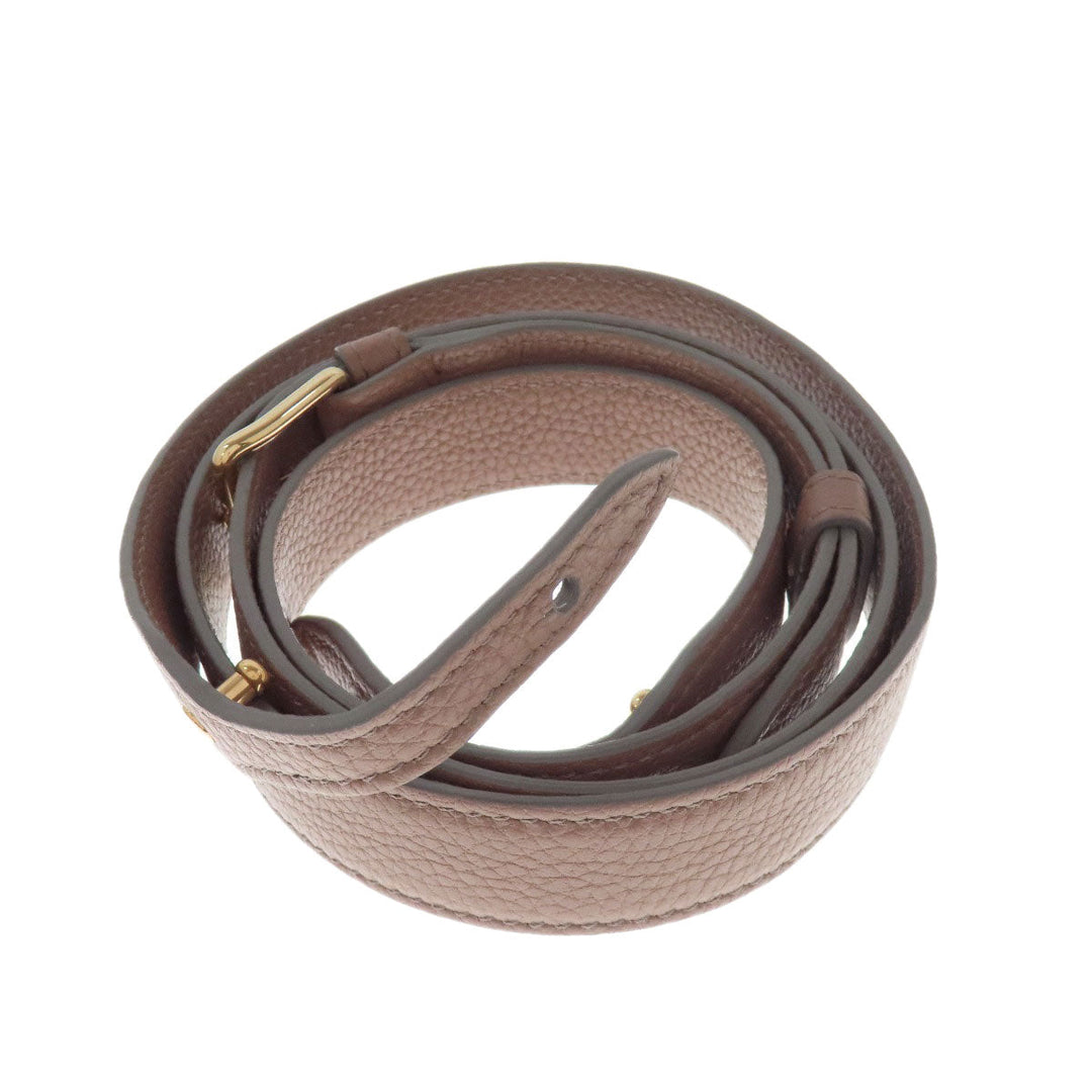 CELINE Tote Bag leather beige Caba de France Medium 2WAY Women Used Authentic