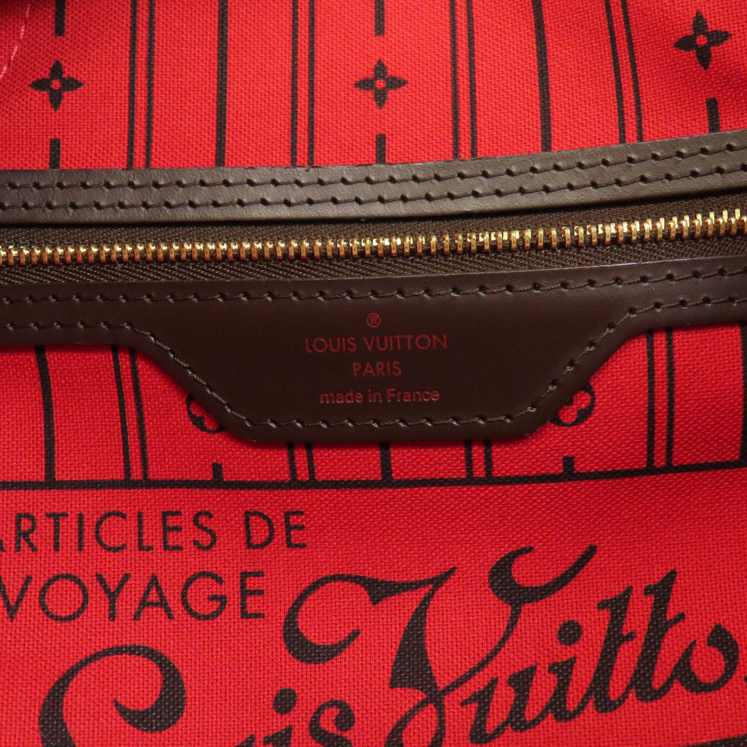 LOUIS VUITTON Tote Bag N51109 Damier canvas Brown Neverfull PM (old)