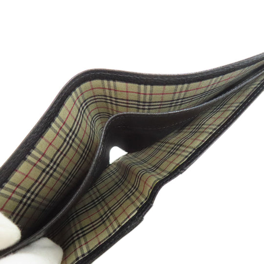 BURBERRY Bifold Wallet leather black logo