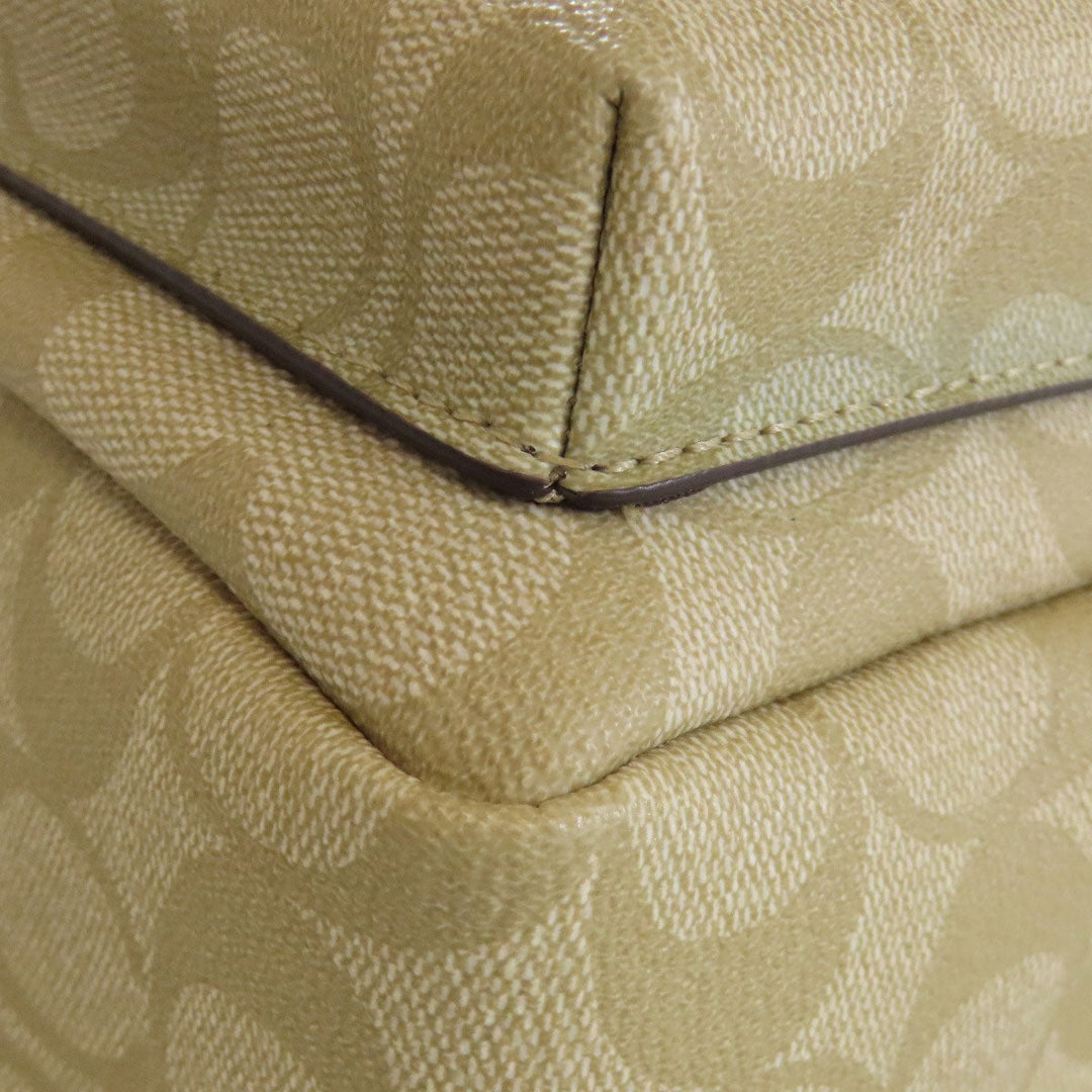 COACH Backpack F20909 PVC beige Stickers, Patches, Signature