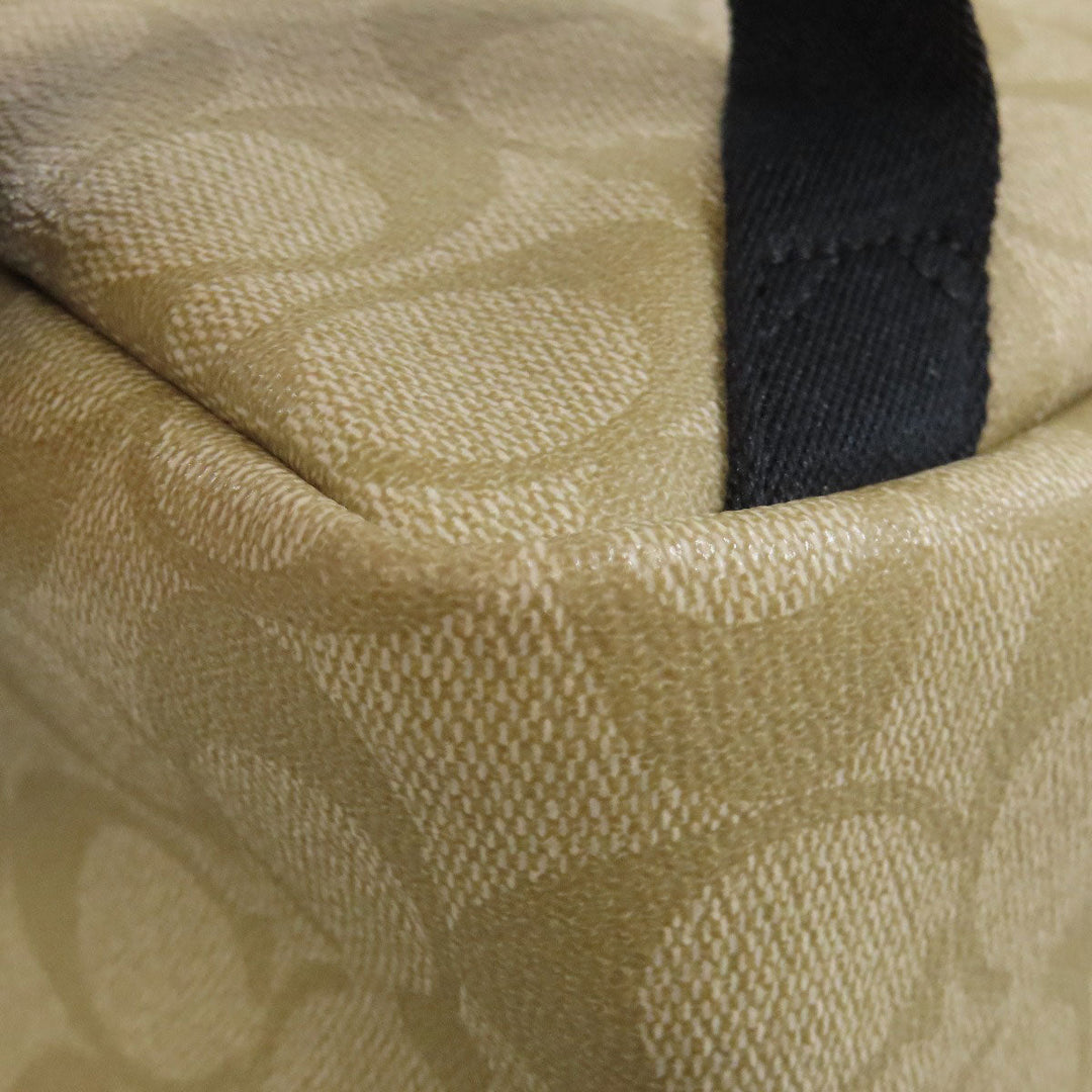 COACH Backpack F20909 PVC beige Stickers, Patches, Signature