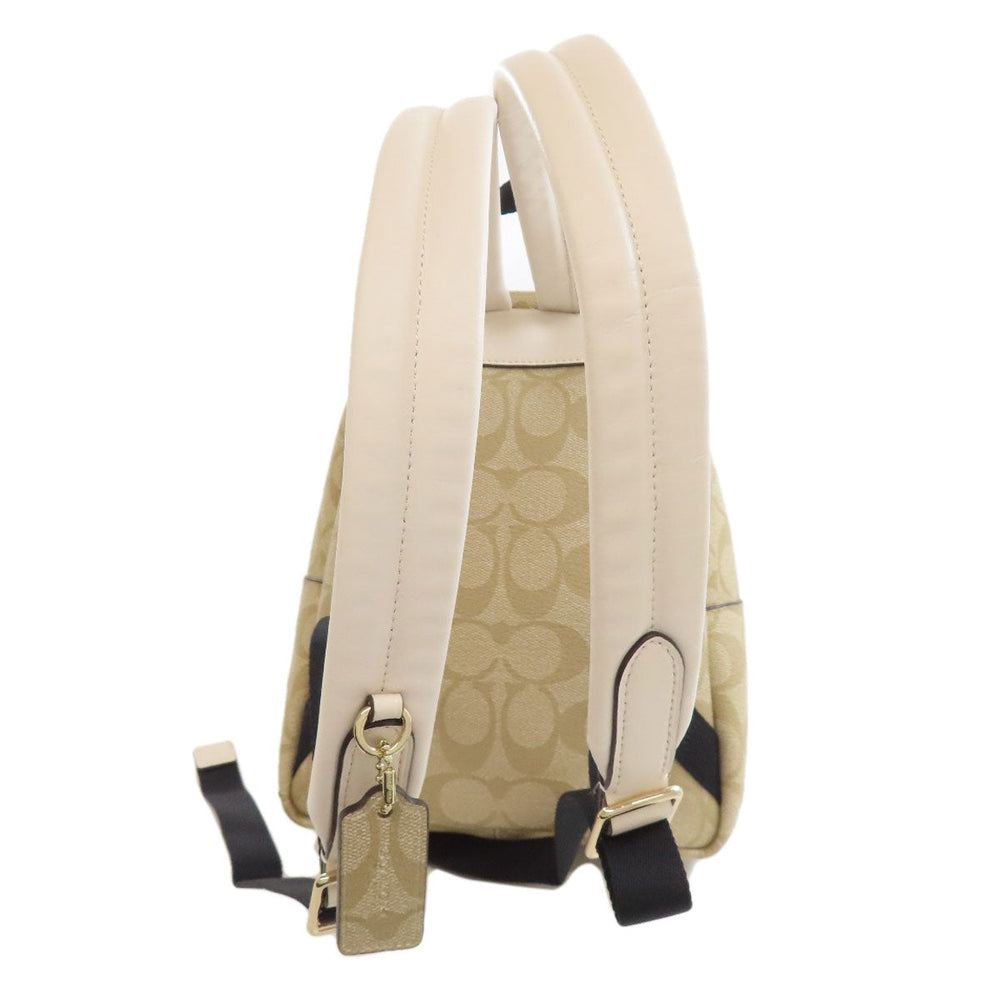 COACH Backpack F20909 PVC beige Stickers, Patches, Signature