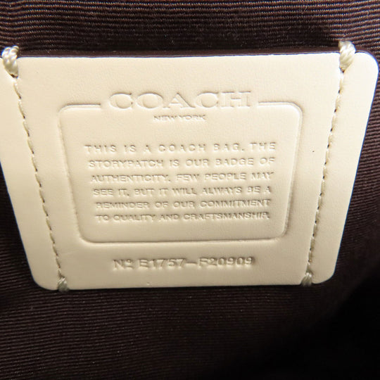 COACH Backpack F20909 PVC beige Stickers, Patches, Signature