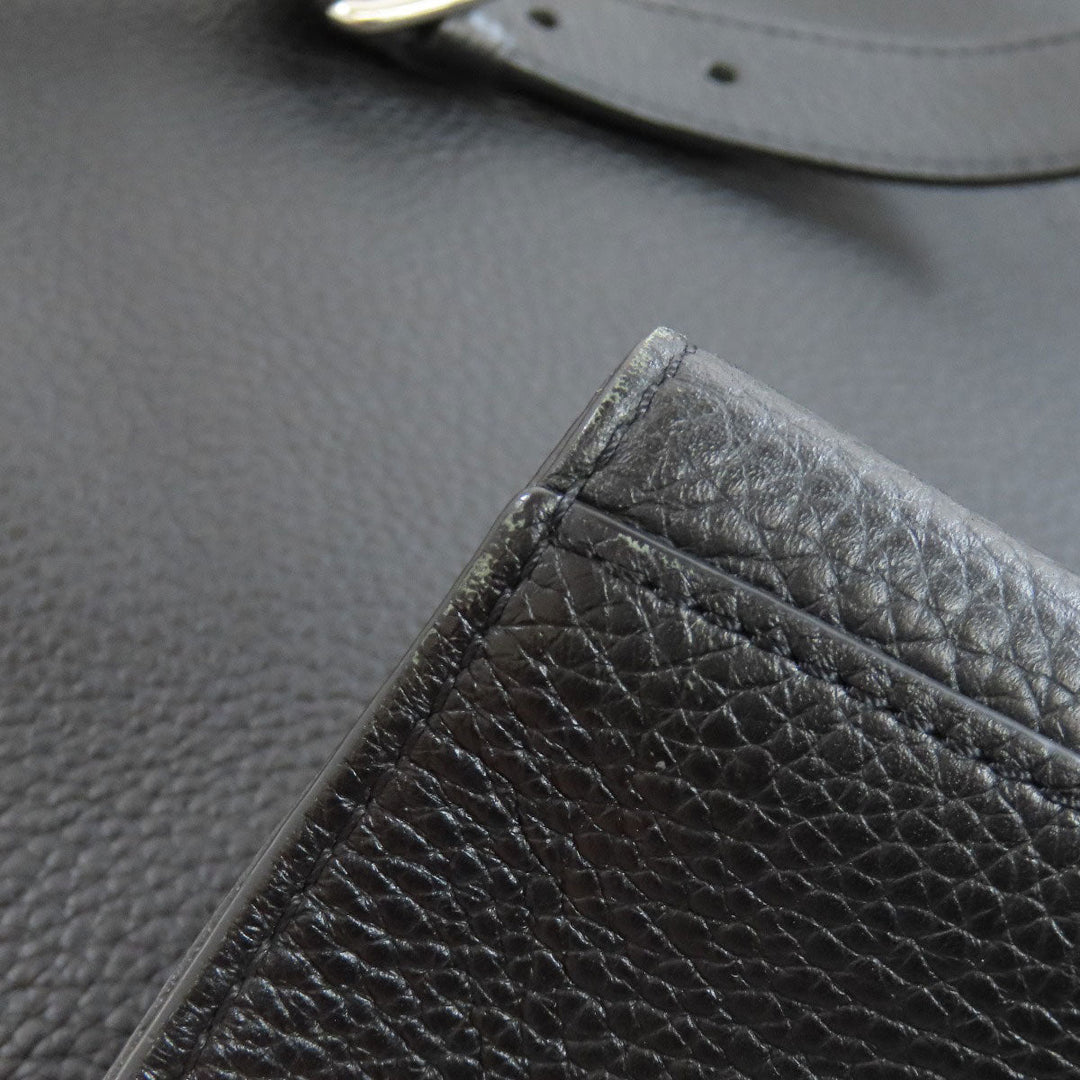 LOUIS VUITTON Tote Bag M50086 Calfskin black Hippo voyage mens Used Authentic