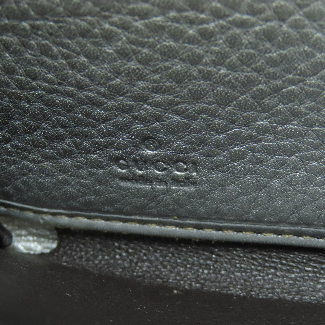 GUCCI Long Wallet Purse 224252 Canvas, Leather Brown GG Women Used Authentic