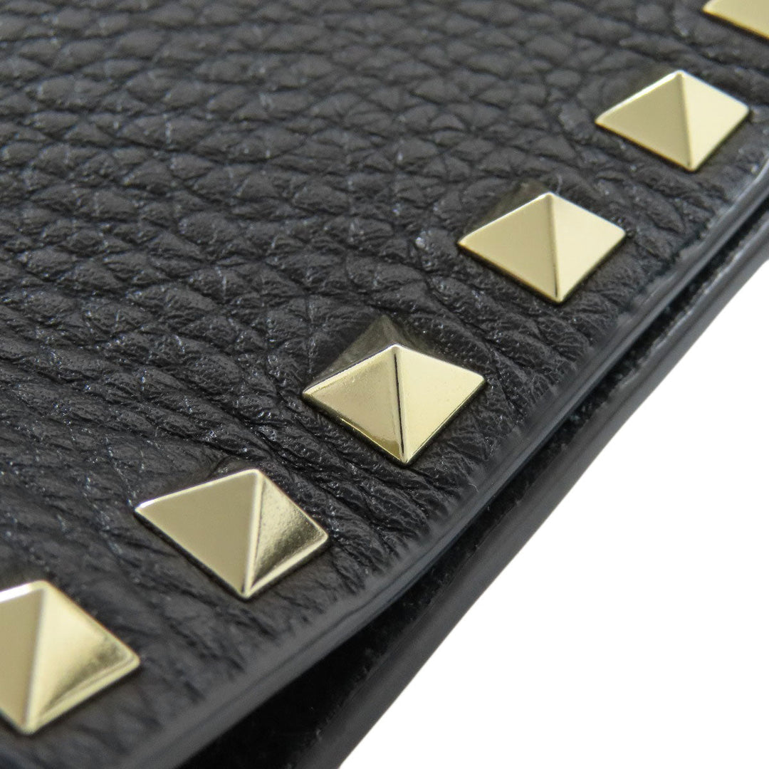 VALENTINO Tote Bag leather black Rock studs