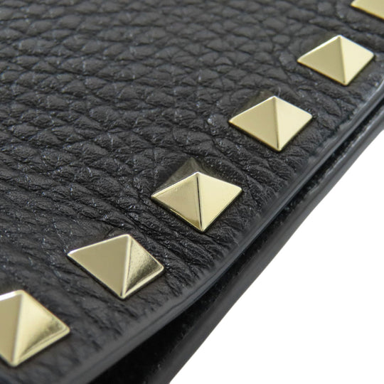 VALENTINO Tote Bag leather black Rock studs