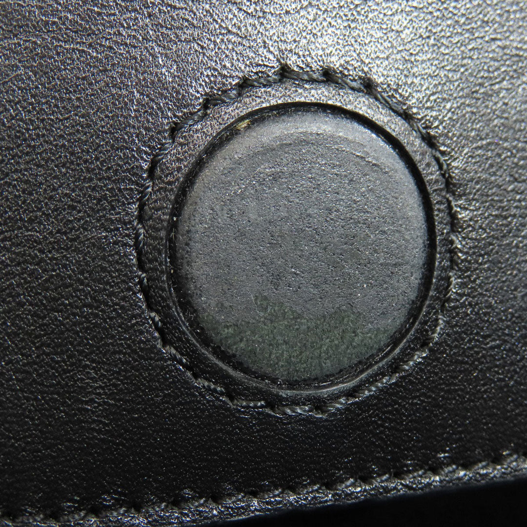 COACH Handbag F37097 leather black Embossed 2WAY Women Used Authentic