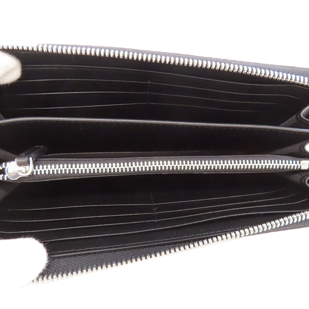 MCM Long Wallet Purse PVC Silver Rabbit print